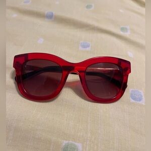 Chili Beans women’s Sunglasses red gold and black